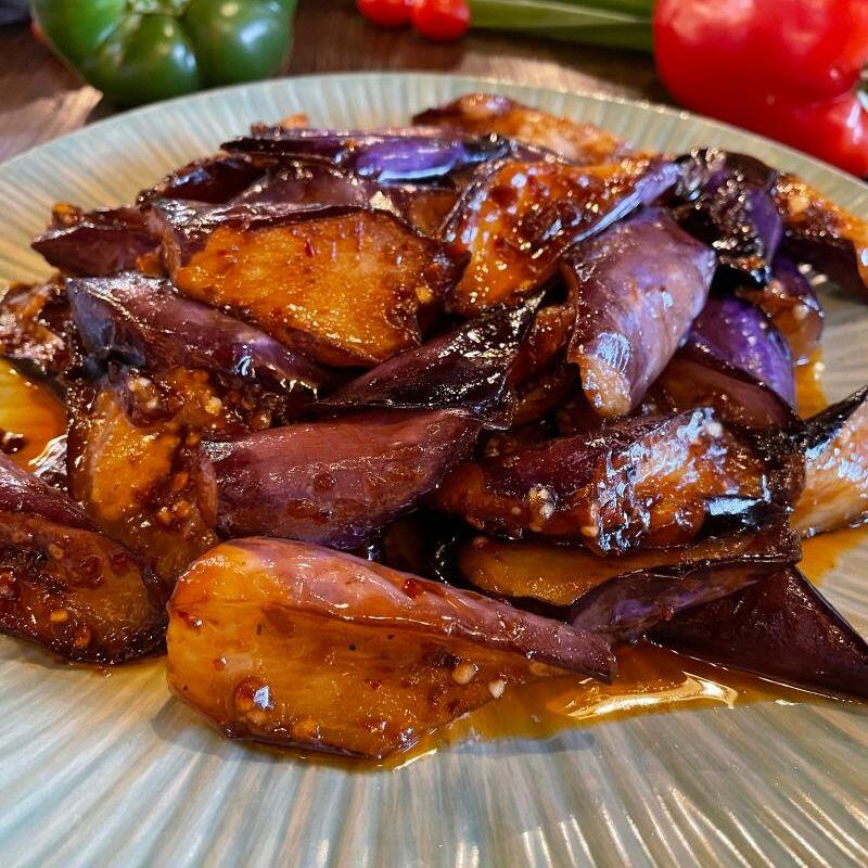 Spicy Chinese Garlic Eggplant